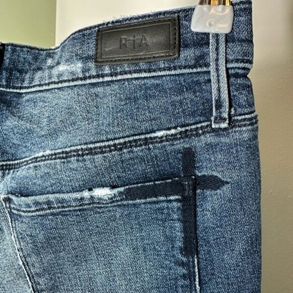 RTA Distressed Denim Cut Off Jean Shorts Size 26 - Picture 5 of 6